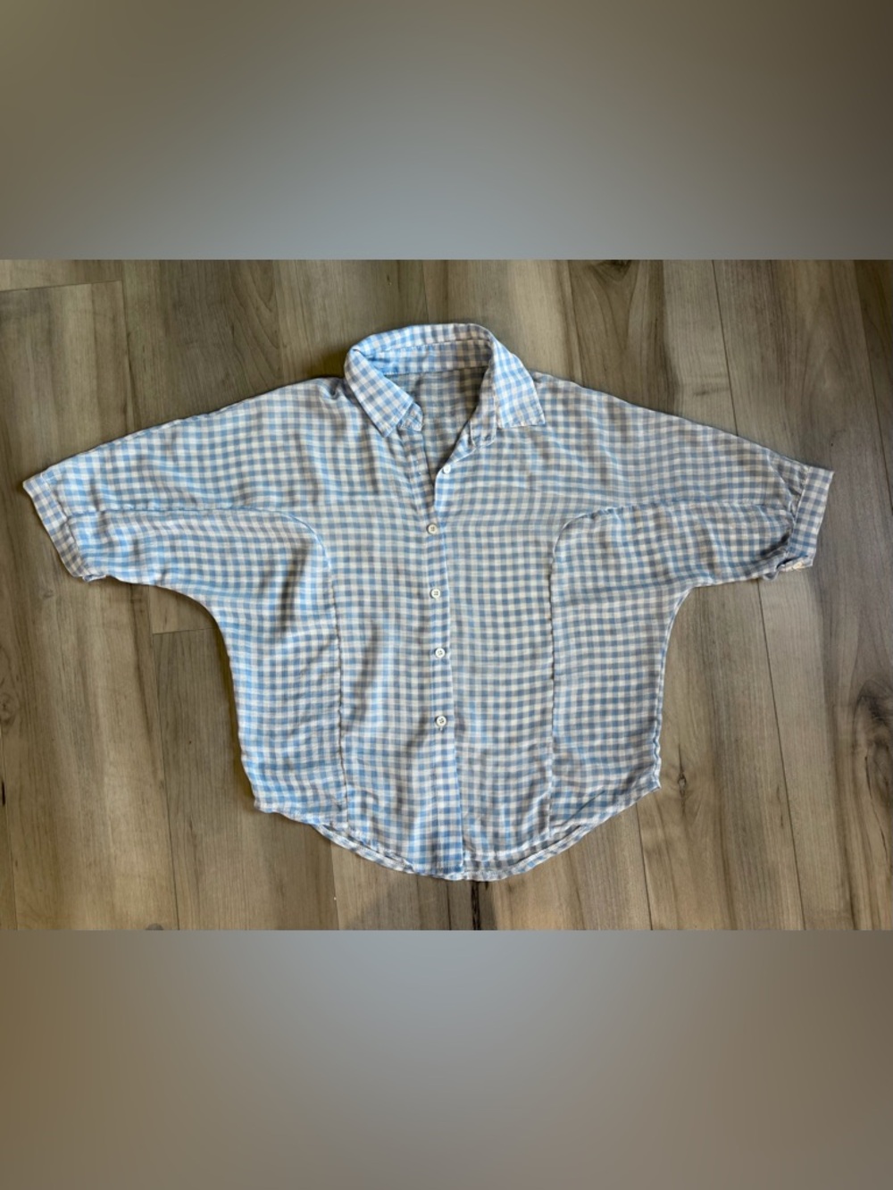 Light Blue Button-Up Shirt Woman’s Shirt